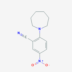 molecular formula C13H15N3O2 B2513066 2-Azepan-1-yl-5-nitrobenzonitrile CAS No. 78243-61-5