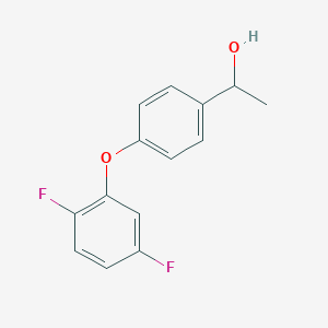 molecular formula C14H12F2O2 B2513069 1-[4-(2,5-Difluorophenoxy)phenyl]ethan-1-ol CAS No. 1478075-02-3
