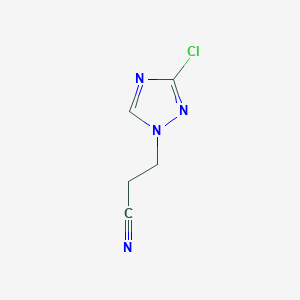 3-(3-chloro-1H-1,2,4-triazol-1-yl)propanenitrile