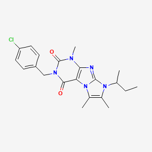 8-(sec-butyl)-3-(4-chlorobenzyl)-1,6,7-trimethyl-1H-imidazo[2,1-f]purine-2,4(3H,8H)-dione