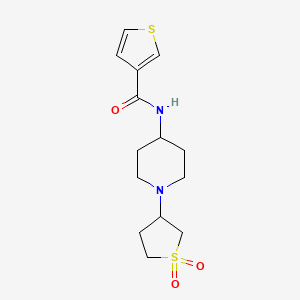N-(1-(1,1-dioxidotetrahydrothiophen-3-yl)piperidin-4-yl)thiophene-3-carboxamide