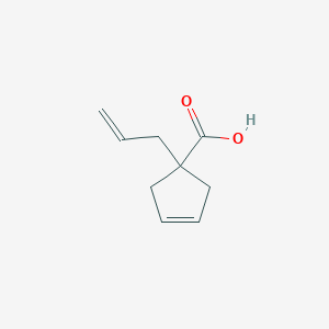 molecular formula C9H12O2 B2513097 1-Allylcyclopent-3-ene-1-carboxylic acid CAS No. 2018119-80-5