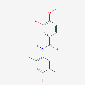 N-(4-iodo-2,5-dimethylphenyl)-3,4-dimethoxybenzamide