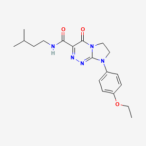 molecular formula C19H25N5O3 B2513109 8-(4-乙氧基苯基)-N-异戊基-4-氧代-4,6,7,8-四氢咪唑并[2,1-c][1,2,4]三嗪-3-甲酰胺 CAS No. 946280-13-3