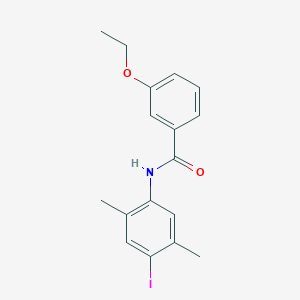 molecular formula C17H18INO2 B251311 3-ethoxy-N-(4-iodo-2,5-dimethylphenyl)benzamide 