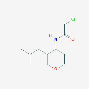 2-Chloro-N-[3-(2-methylpropyl)oxan-4-yl]acetamide