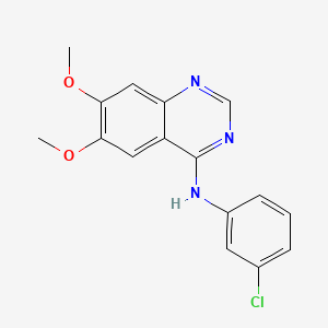 molecular formula C17H15ClN2O2 B2513125 N-(3-氯苯基)-6,7-二甲氧基喹唑啉-4-胺 CAS No. 175178-82-2