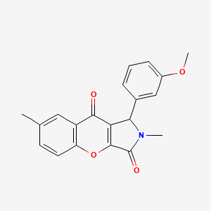 1-(3-Methoxyphenyl)-2,7-dimethyl-1,2-dihydrochromeno[2,3-c]pyrrole-3,9-dione