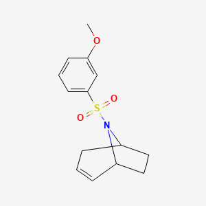 molecular formula C14H17NO3S B2513142 (1R,5S)-8-((3-甲氧基苯基)磺酰基)-8-氮杂双环[3.2.1]辛-2-烯 CAS No. 1797335-32-0