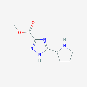 Methyl 5-pyrrolidin-2-yl-1H-1,2,4-triazole-3-carboxylate