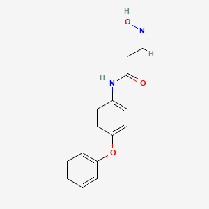 molecular formula C15H14N2O3 B2513162 3-(羟基亚氨基)-N-(4-苯氧基苯基)丙酰胺 CAS No. 241132-68-3