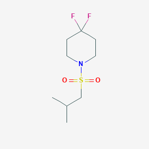 molecular formula C9H17F2NO2S B2513175 4,4-Difluoro-1-(isobutylsulfonyl)piperidine CAS No. 2097866-74-3