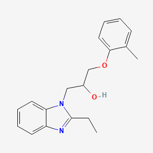 1-(2-Ethylbenzimidazolyl)-3-(2-methylphenoxy)propan-2-ol