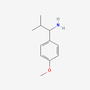 molecular formula C11H17NO B2513199 1-(4-Methoxyphenyl)-2-methylpropan-1-amine CAS No. 343331-42-0