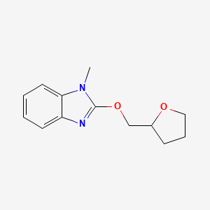 molecular formula C13H16N2O2 B2513201 1-methyl-2-[(oxolan-2-yl)methoxy]-1H-1,3-benzodiazole CAS No. 2195940-23-7