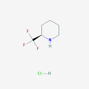 molecular formula C6H11ClF3N B2513211 (R)-2-Trifluoromethylpiperidine hydrochloride CAS No. 1389320-26-6