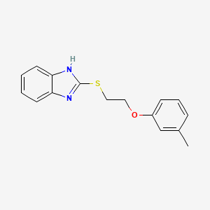 2-[2-(3-methylphenoxy)ethylsulfanyl]-1H-benzimidazole