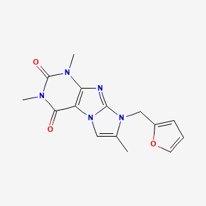 8-(furan-2-ylmethyl)-1,3,7-trimethyl-1H-imidazo[2,1-f]purine-2,4(3H,8H)-dione