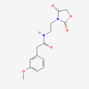 N-(2-(2,4-dioxooxazolidin-3-yl)ethyl)-2-(3-methoxyphenyl)acetamide
