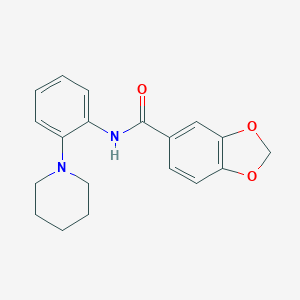 N-(2-piperidin-1-ylphenyl)-1,3-benzodioxole-5-carboxamide