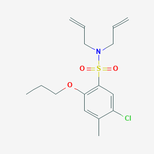 5-Chloro-4-methyl-N,N-bis(prop-2-enyl)-2-propoxybenzenesulfonamide