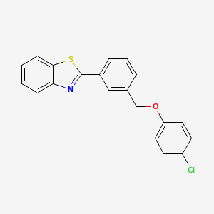 2-{3-[(4-Chlorophenoxy)methyl]phenyl}-1,3-benzothiazole