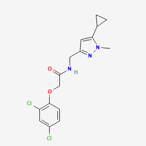 N-((5-cyclopropyl-1-methyl-1H-pyrazol-3-yl)methyl)-2-(2,4-dichlorophenoxy)acetamide
