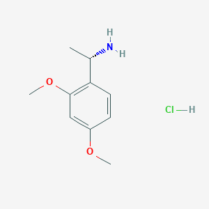 molecular formula C10H16ClNO2 B2513319 (1S)-1-(2,4-Dimethoxyphenyl)ethanamine HCl CAS No. 1929526-23-7