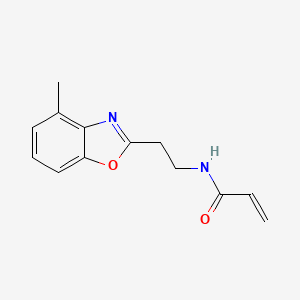 molecular formula C13H14N2O2 B2513323 N-[2-(4-methyl-1,3-benzoxazol-2-yl)ethyl]prop-2-enamide CAS No. 2094286-76-5