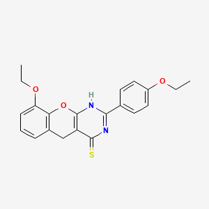 9-Ethoxy-2-(4-ethoxyphenyl)-1,5-dihydrochromeno[2,3-d]pyrimidine-4-thione