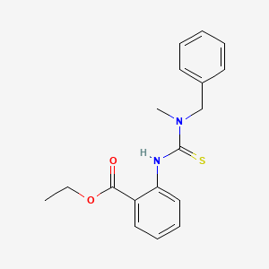 molecular formula C18H20N2O2S B2513332 Ethyl 2-{[benzyl(methyl)carbamothioyl]amino}benzoate CAS No. 892275-51-3