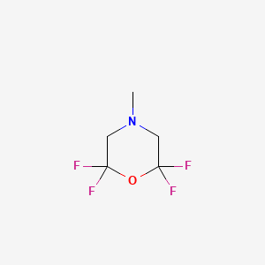 molecular formula C5H7F4NO B2513339 2,2,6,6-Tetrafluoro-4-methylmorpholine CAS No. 65472-09-5