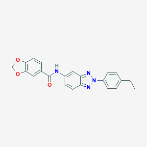 N-[2-(4-ethylphenyl)-2H-1,2,3-benzotriazol-5-yl]-1,3-benzodioxole-5-carboxamide