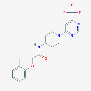 2-(o-tolyloxy)-N-(1-(6-(trifluoromethyl)pyrimidin-4-yl)piperidin-4-yl)acetamide