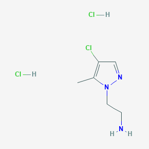 2-(4-Chloro-5-methylpyrazol-1-yl)ethanamine;dihydrochloride