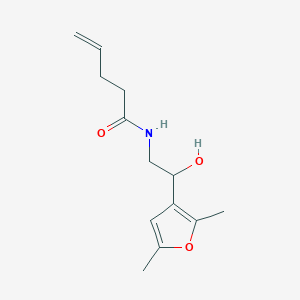 N-(2-(2,5-dimethylfuran-3-yl)-2-hydroxyethyl)pent-4-enamide