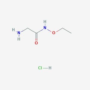 molecular formula C4H11ClN2O2 B2513378 2-amino-N-ethoxyacetamide hydrochloride CAS No. 1909305-35-6