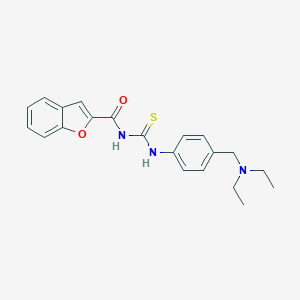 molecular formula C21H23N3O2S B251338 N-({4-[(diethylamino)methyl]phenyl}carbamothioyl)-1-benzofuran-2-carboxamide 