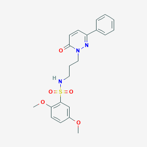 2,5-dimethoxy-N-(3-(6-oxo-3-phenylpyridazin-1(6H)-yl)propyl)benzenesulfonamide