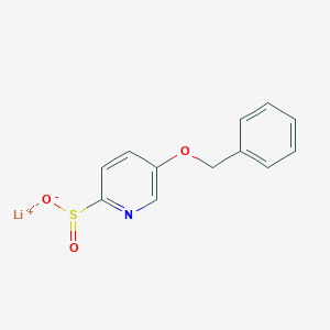 Lithium;5-phenylmethoxypyridine-2-sulfinate
