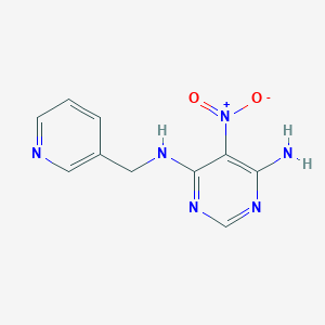 5-nitro-N-(pyridin-3-ylmethyl)pyrimidine-4,6-diamine
