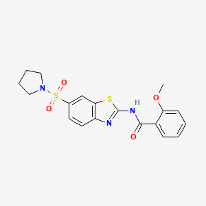 2-methoxy-N-(6-(pyrrolidin-1-ylsulfonyl)benzo[d]thiazol-2-yl)benzamide