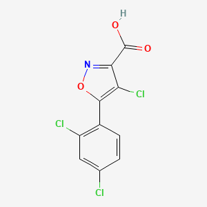 4-Chloro-5-(2,4-dichlorophenyl)-1,2-oxazole-3-carboxylic acid