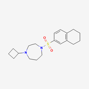 1-Cyclobutyl-4-((5,6,7,8-tetrahydronaphthalen-2-yl)sulfonyl)-1,4-diazepane