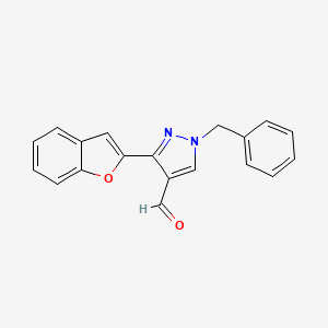 3-(1-benzofuran-2-yl)-1-benzyl-1H-pyrazole-4-carbaldehyde