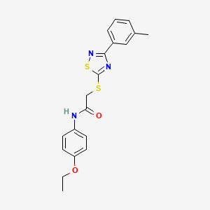 N-(4-ethoxyphenyl)-2-((3-(m-tolyl)-1,2,4-thiadiazol-5-yl)thio)acetamide