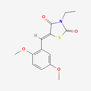 (5Z)-5-[(2,5-dimethoxyphenyl)methylidene]-3-ethyl-1,3-thiazolidine-2,4-dione