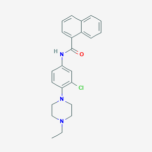 N-[3-chloro-4-(4-ethylpiperazin-1-yl)phenyl]naphthalene-1-carboxamide