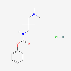 molecular formula C14H23ClN2O2 B2513430 苯基N-[3-(二甲基氨基)-2,2-二甲基丙基]氨基甲酸甲酯盐酸盐 CAS No. 1170396-21-0