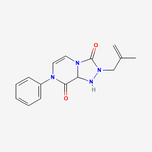 molecular formula C15H14N4O2 B2513448 2-(2-methylprop-2-en-1-yl)-7-phenyl-2H,3H,7H,8H-[1,2,4]triazolo[4,3-a]pyrazine-3,8-dione CAS No. 2415561-93-0